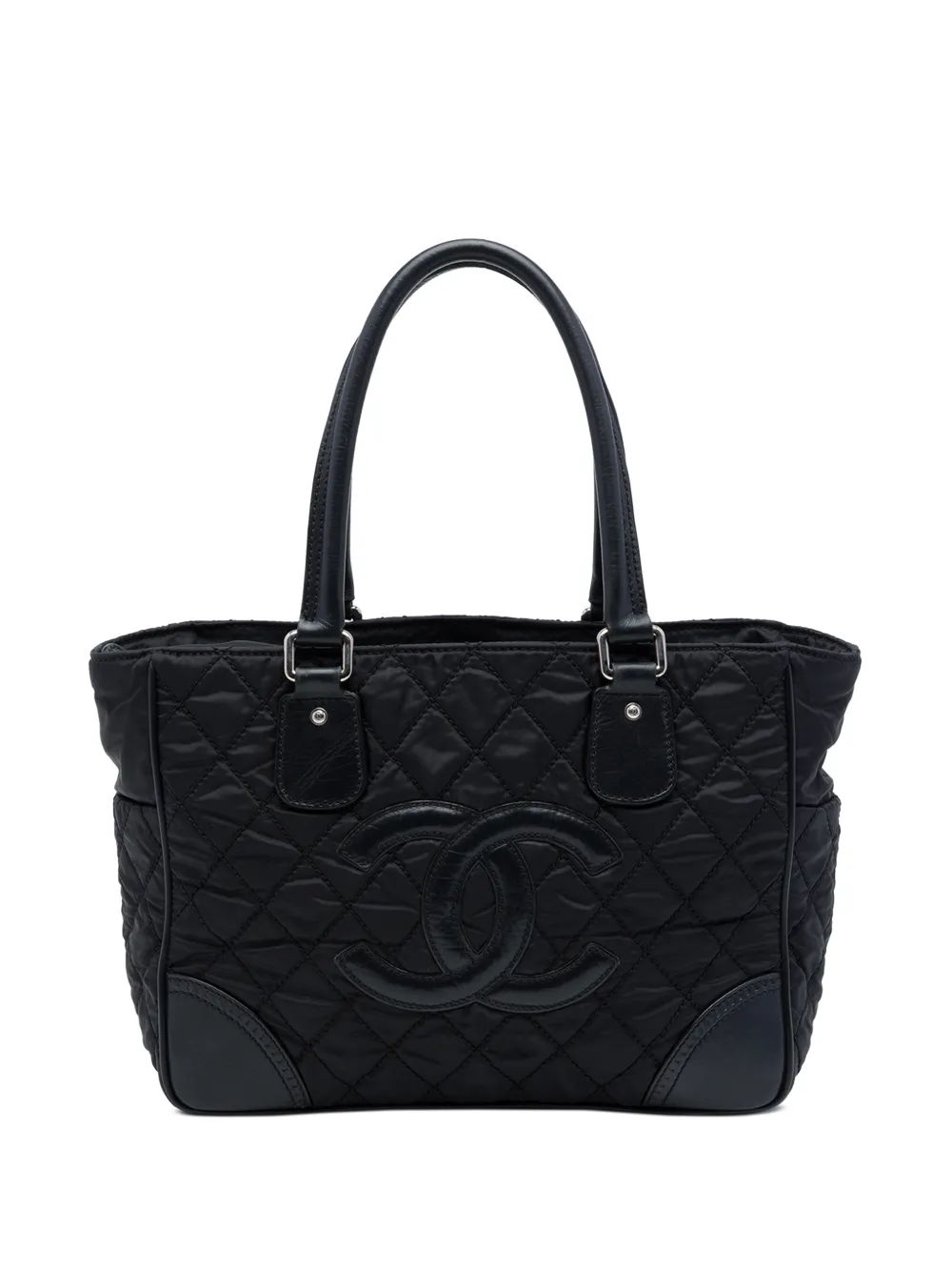 CHANEL Pre-Owned 2006-2008 Paris New York Quilted Nylon tote bag - Nero