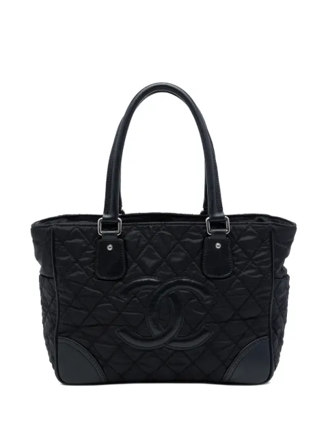 CHANEL Pre-Owned 2006-2008 Paris New York Quilted Nylon tote bag