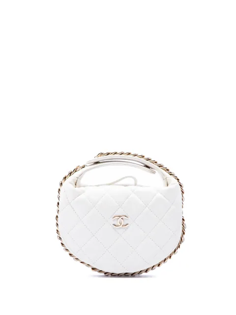 CHANEL Pre-Owned 2021-2026 Mini Quilted Lambskin Chain Around Pouch handbag