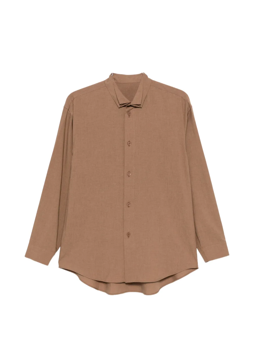 Homme Plissé Issey Miyake chemise à fermeture boutonnée - Marron