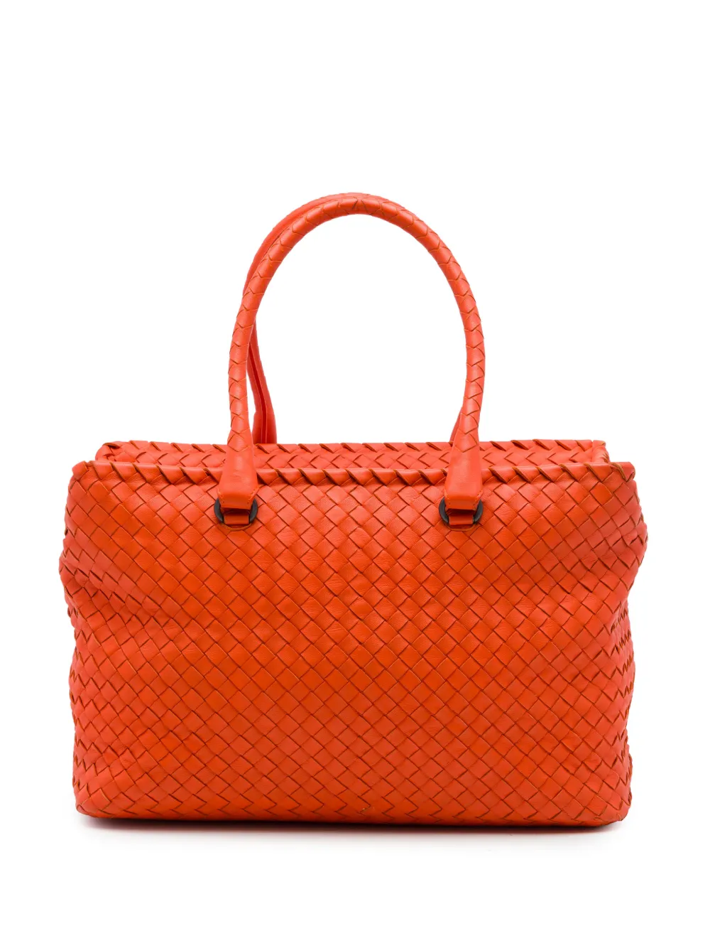 Bottega Veneta Pre-Owned 2012-2026 Nappa Intrecciato Brick tote bag - Orange