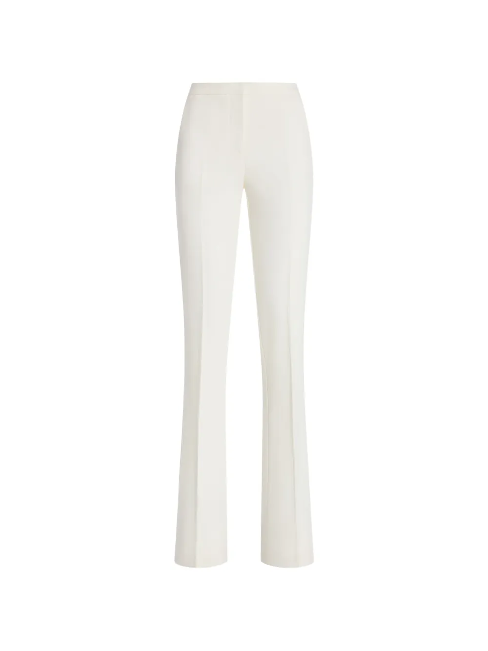 Genny Pressed-crease Trousers In White