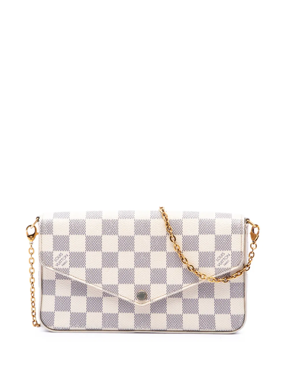 Louis Vuitton Pre-Owned sac à bandoulière Damier Azur Pochette Felicie (2016) - Blanc