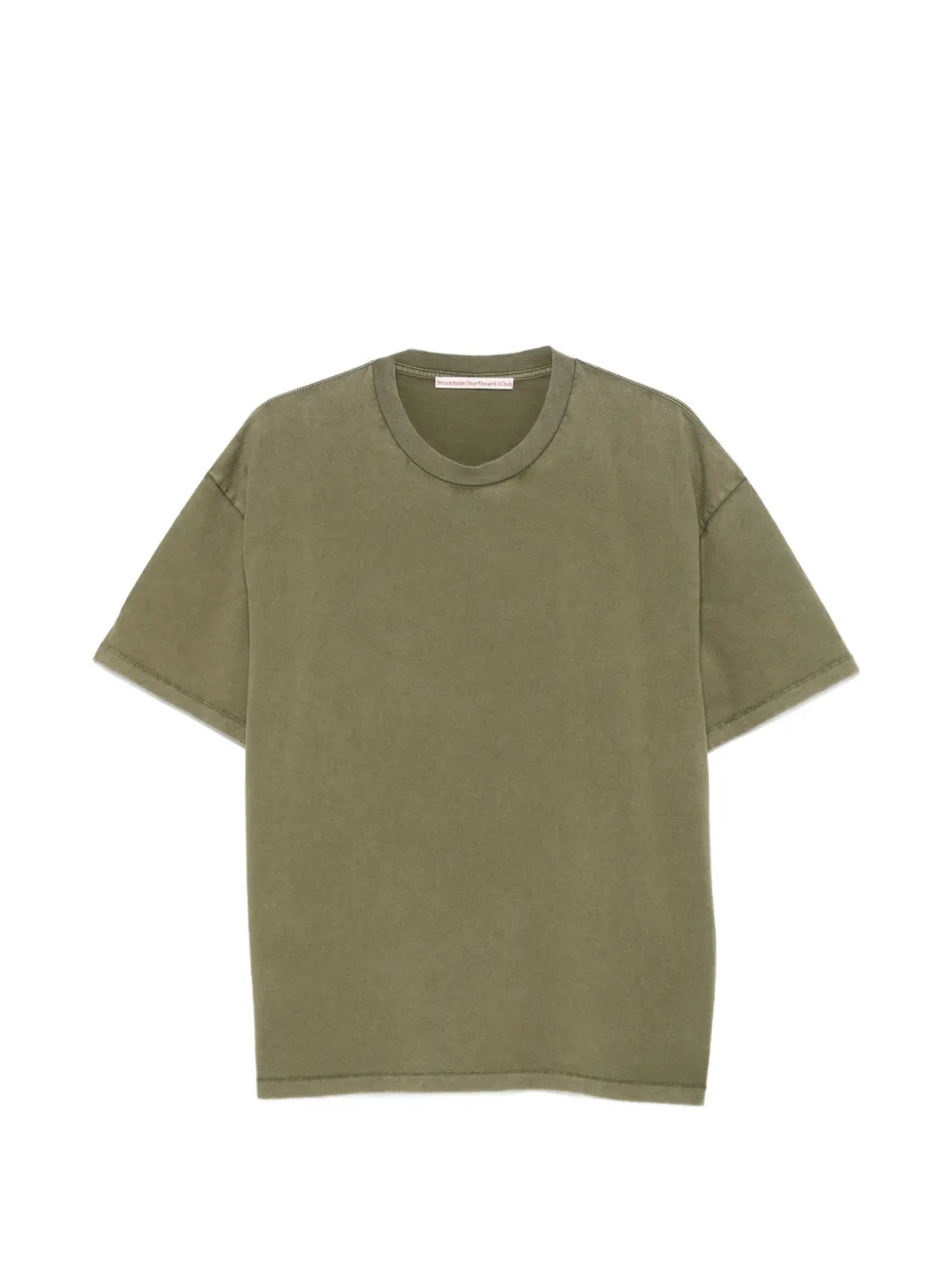 Stockholm Surfboard Club logo-print cotton T-shirt - Verde