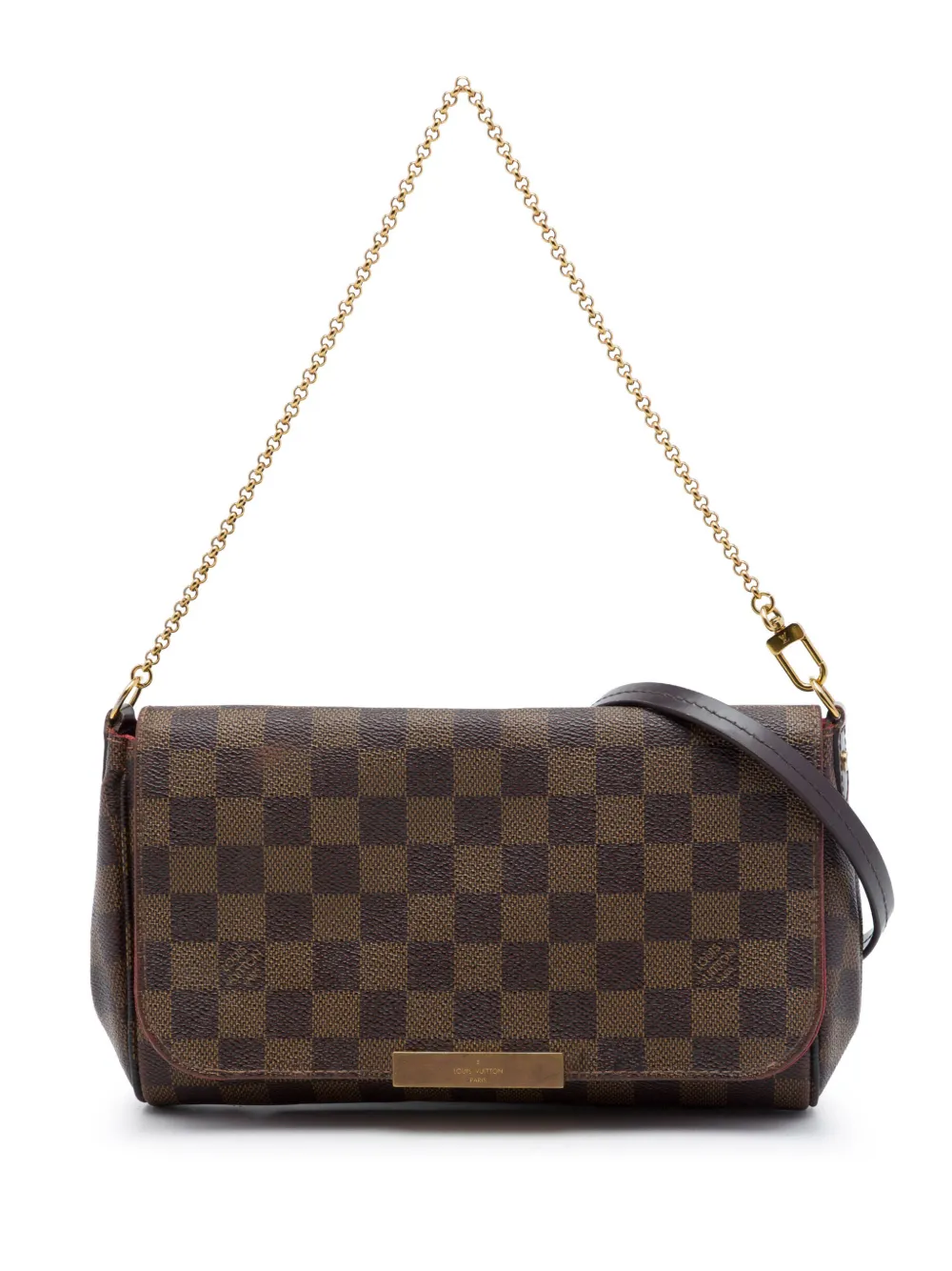 Louis Vuitton Pre-Owned 2016 Damier Ebene Favorite MM satchel - Marrone