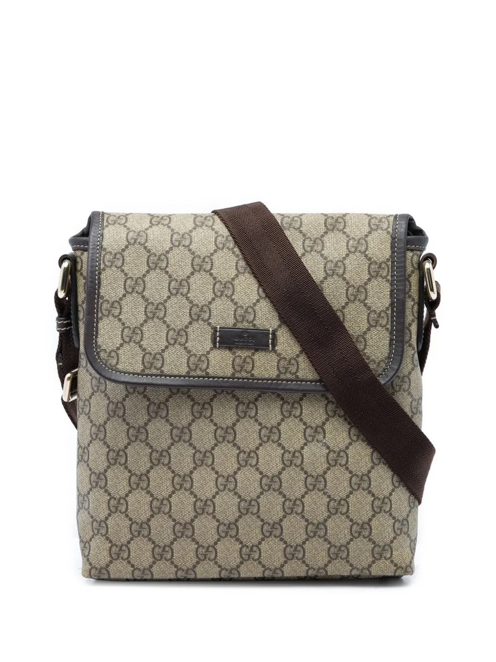 Gucci Pre-Owned 2016-2026 GG Supreme crossbody bag - Neutrals