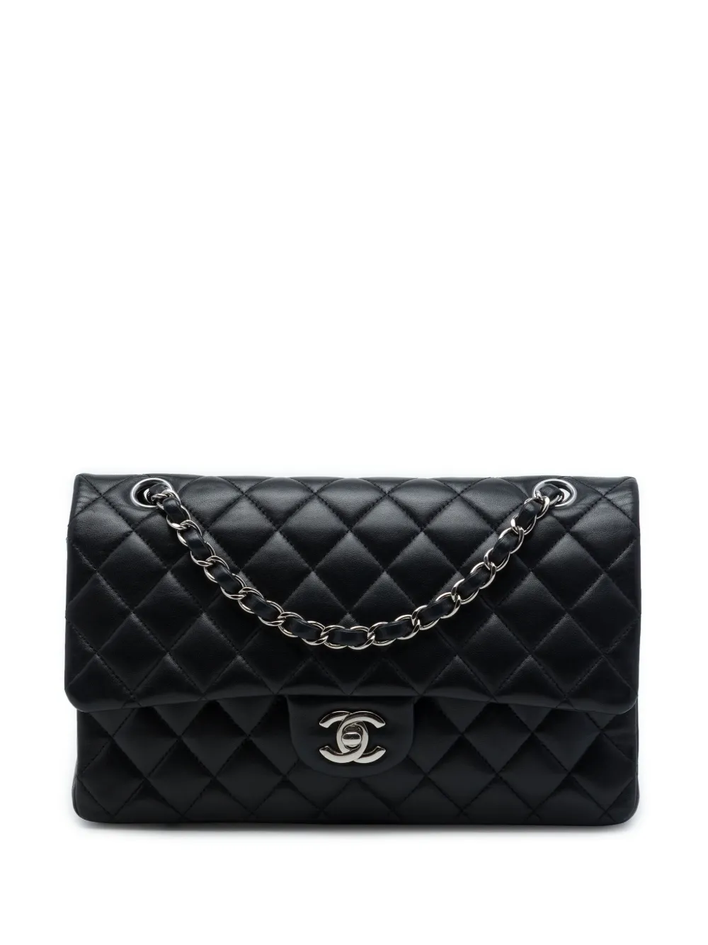 CHANEL Pre-Owned 2016-2017 Medium Classic Lambskin Double Flap shoulder bag - Nero
