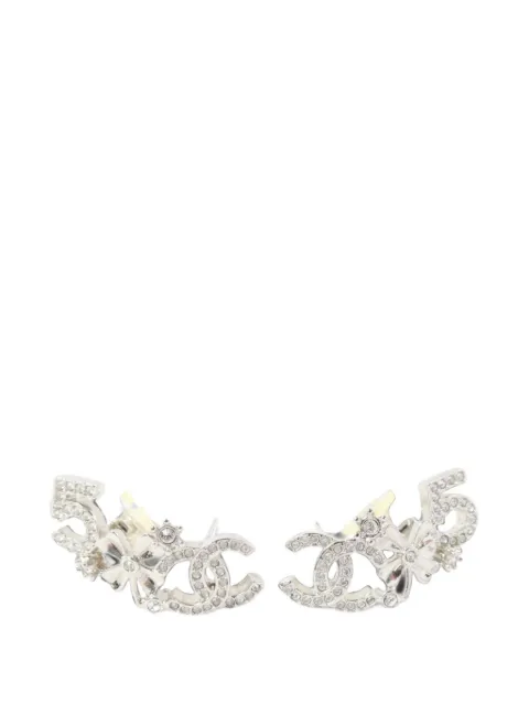CHANEL Pre-Owned CC crystal-embellished earrings