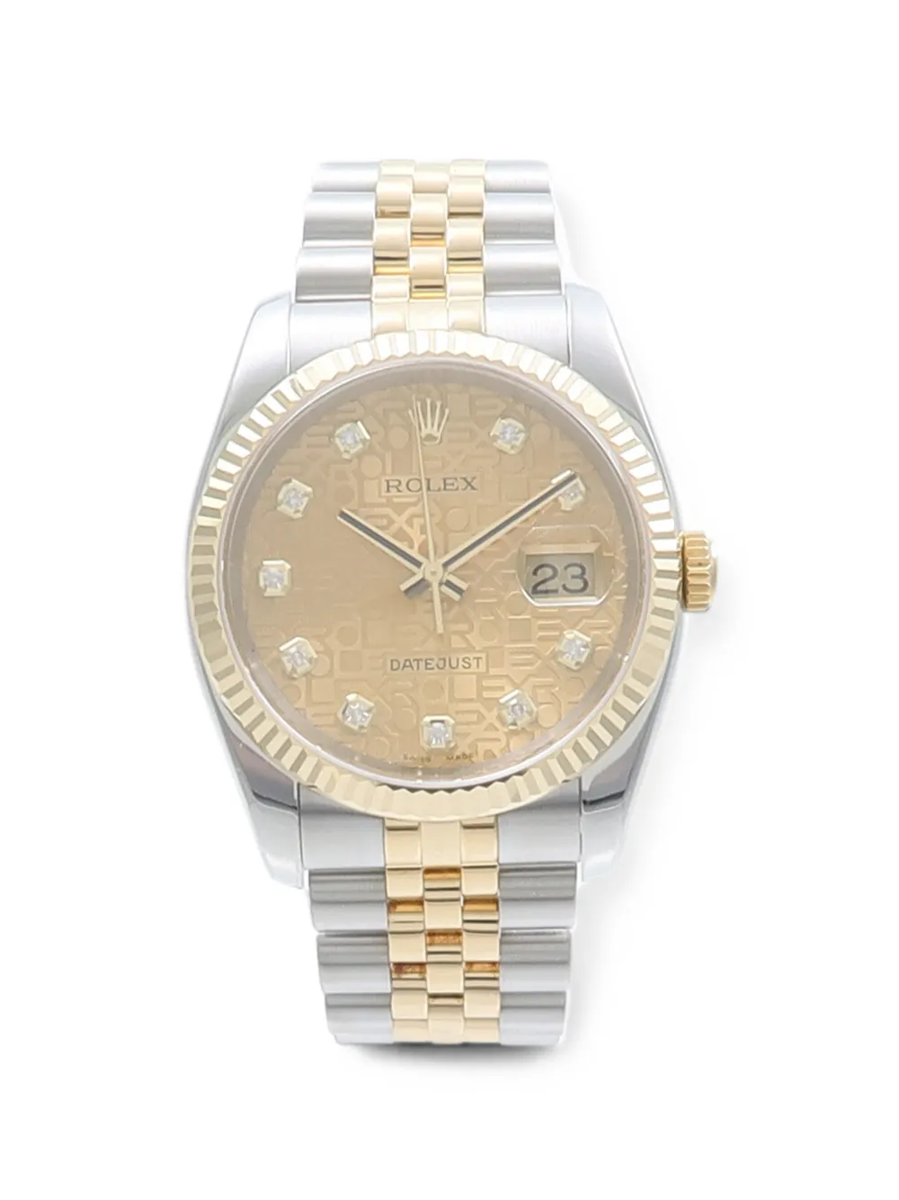 Pre-owned Rolex Datejust 36mm Watch In Gold