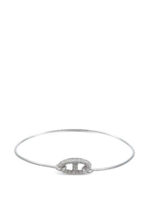 Hermès Pre-Owned pulsera Chaine d'Ancre con diamante