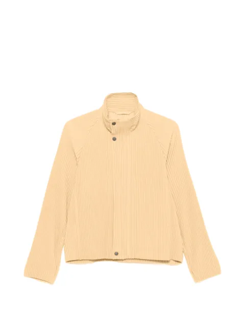 Homme Plissé Issey Miyake chamarra plisada con mangas raglán