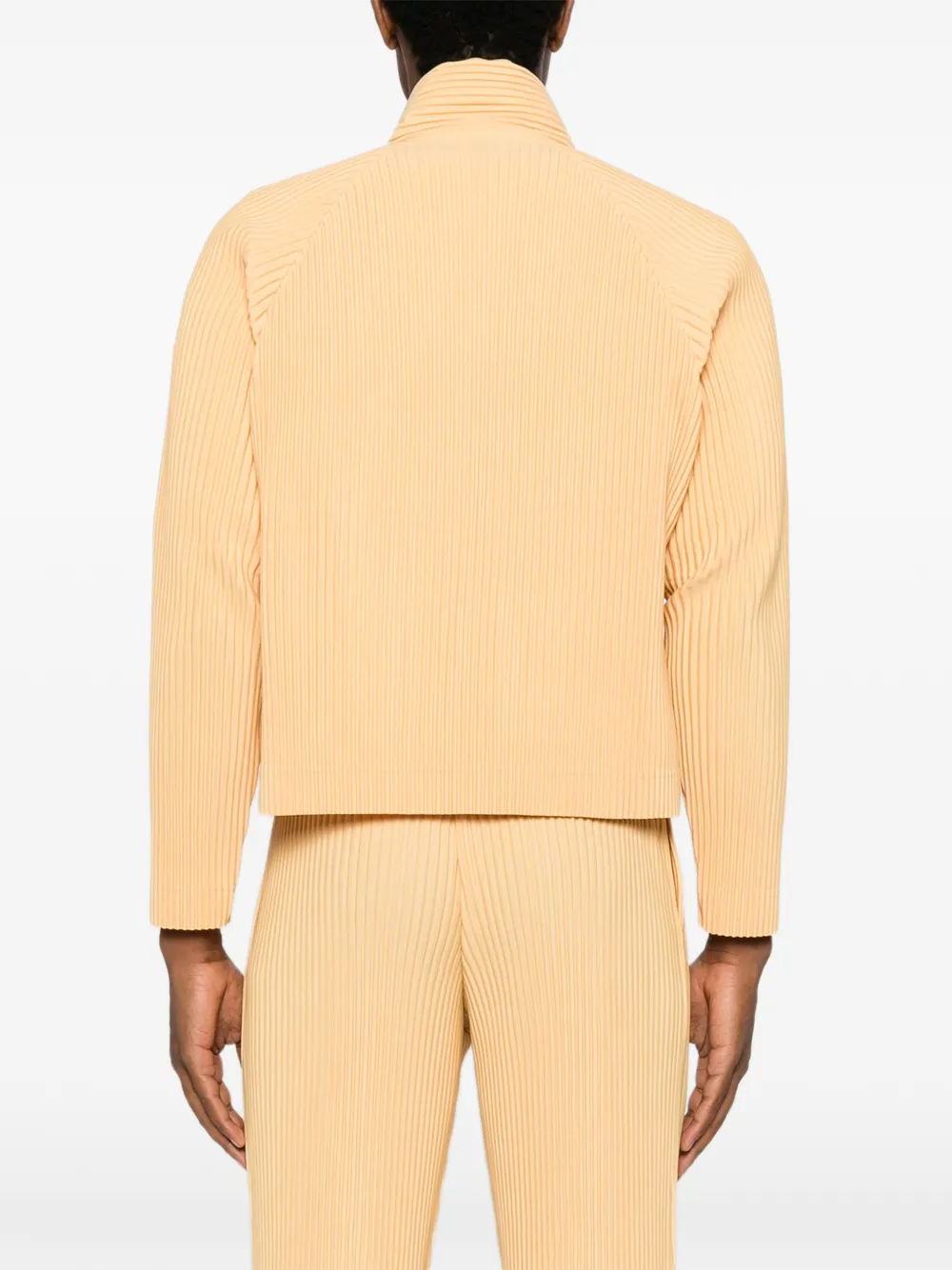 Homme Plissé Issey Miyake Geplooid jack met raglan mouwen Geel