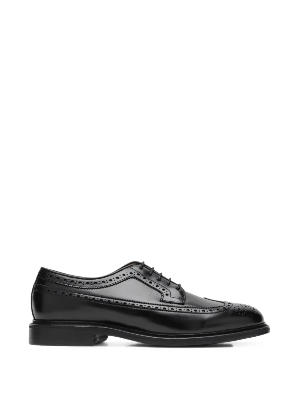 Berwick Shoes brogue leather Derby shoes - Schwarz