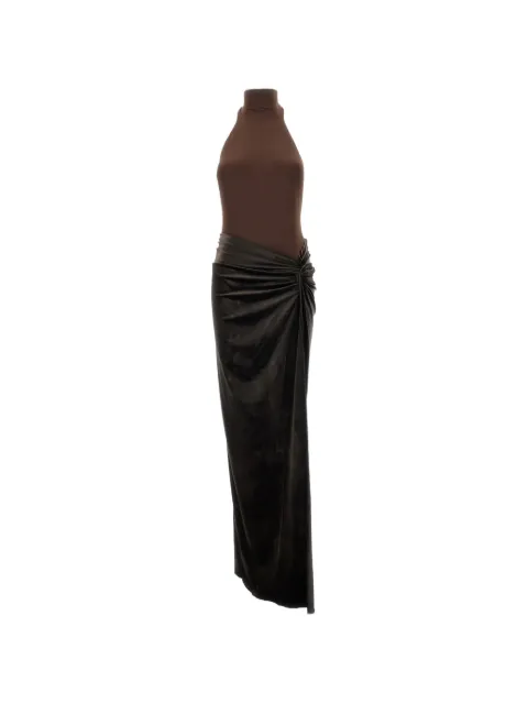 THE ANDAMANE Jessie halterneck maxi dress