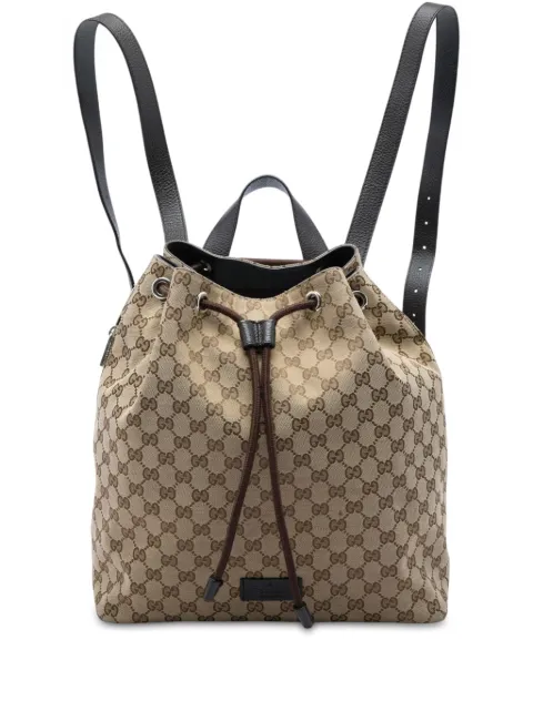 Gucci Pre-Owned 2016-2026 GG Canvas Drawstring backpack