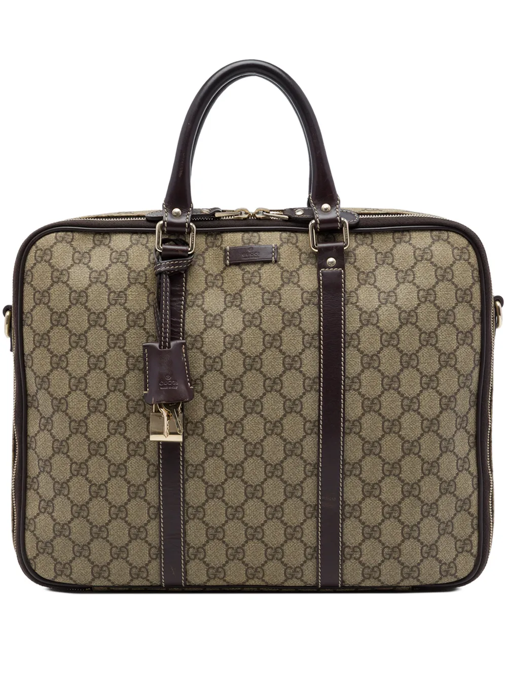 Gucci Pre-Owned sacoche à motif GG Supreme (2000-2015) - Tons neutres Gucci Pre-Owned sacoche à motif GG Supreme (2000-2015) - Tons neutres