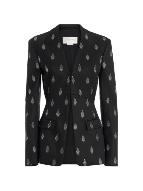Genny embellished notched-lapel jacket