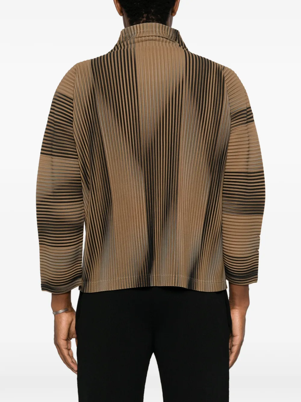 Homme Plissé Issey Miyake Top met plissé-effect en kleurverloop Bruin