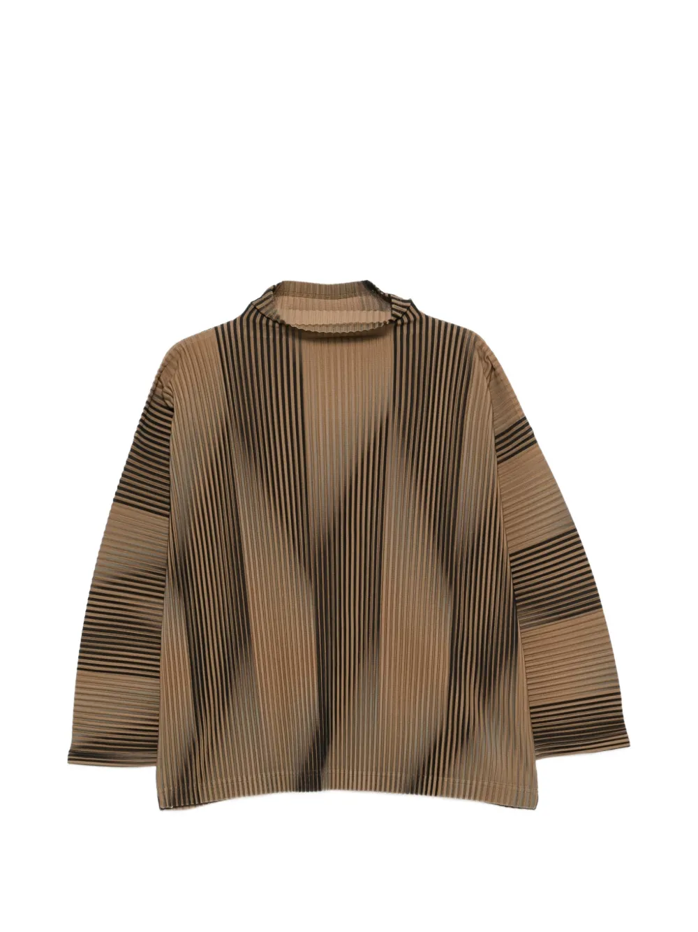Homme Plissé Issey Miyake plissé-effect gradient top - Braun