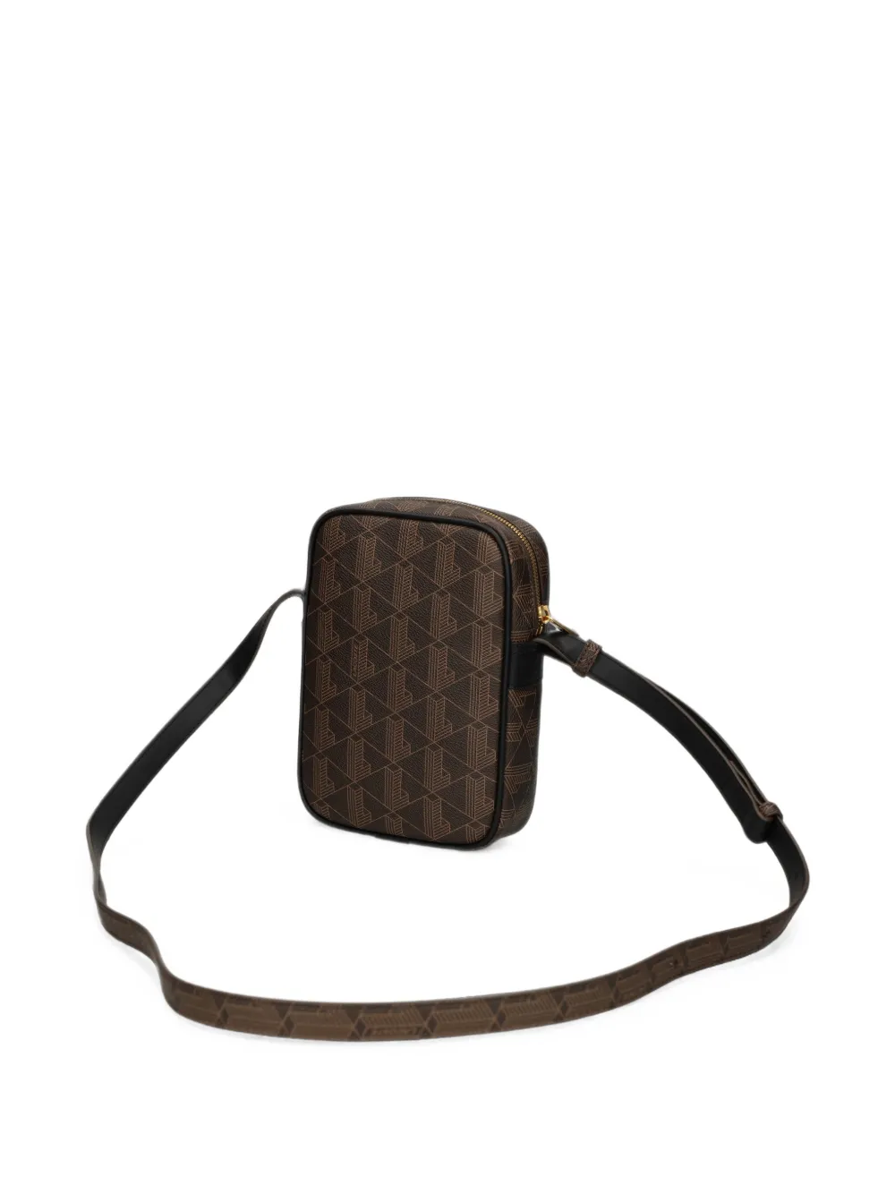 Lacoste Blend Slimline crossbodytas met monogram-print Bruin