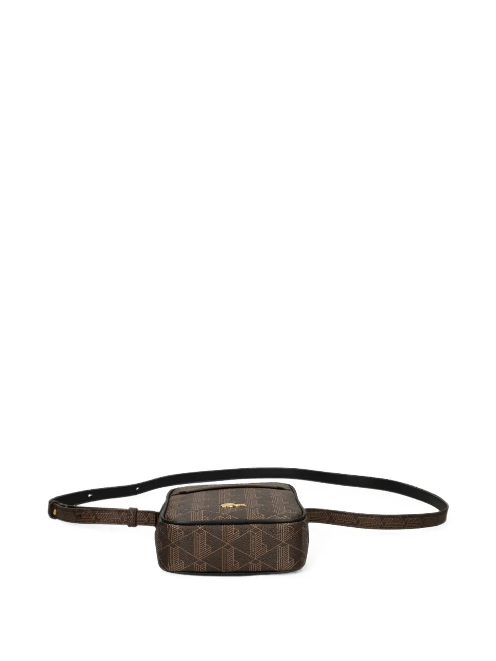 Lacoste Blend Slimline crossbodytas met monogram-print Bruin