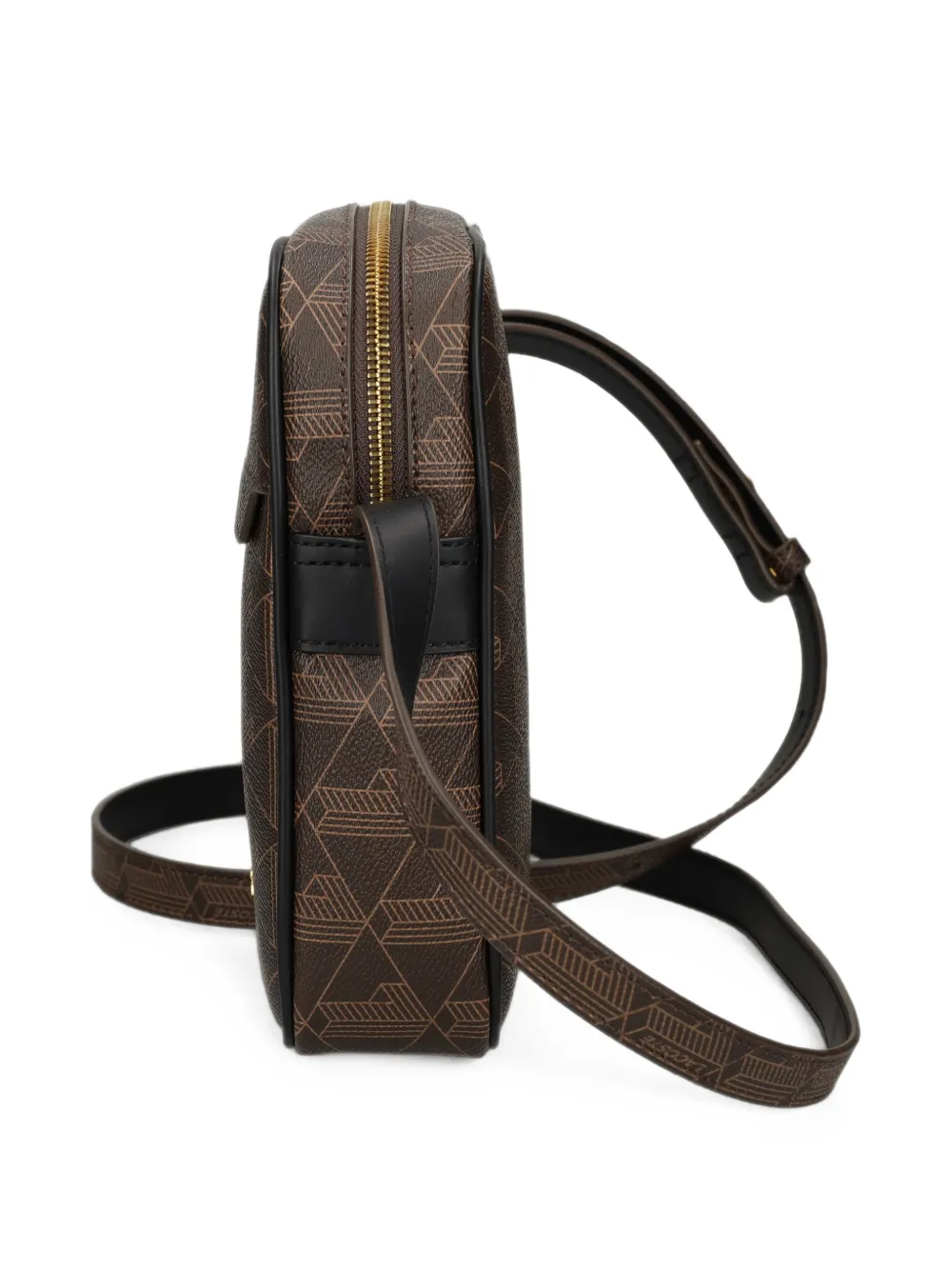 Lacoste Blend Slimline crossbodytas met monogram-print Bruin
