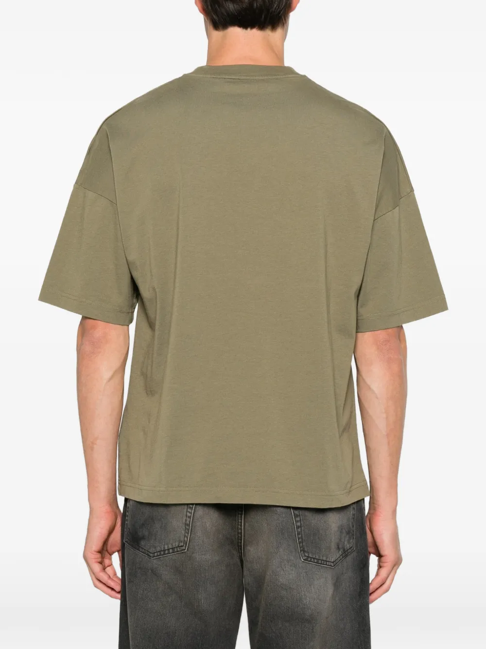Palm Angels logo-print palm tree T-shirt Groen