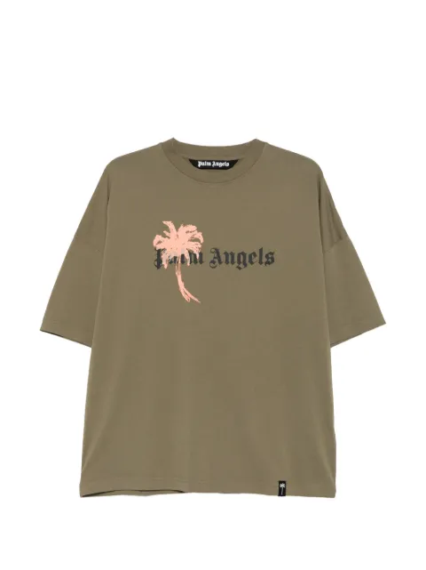 Palm Angels t-shirt à palmier et logo imprimé