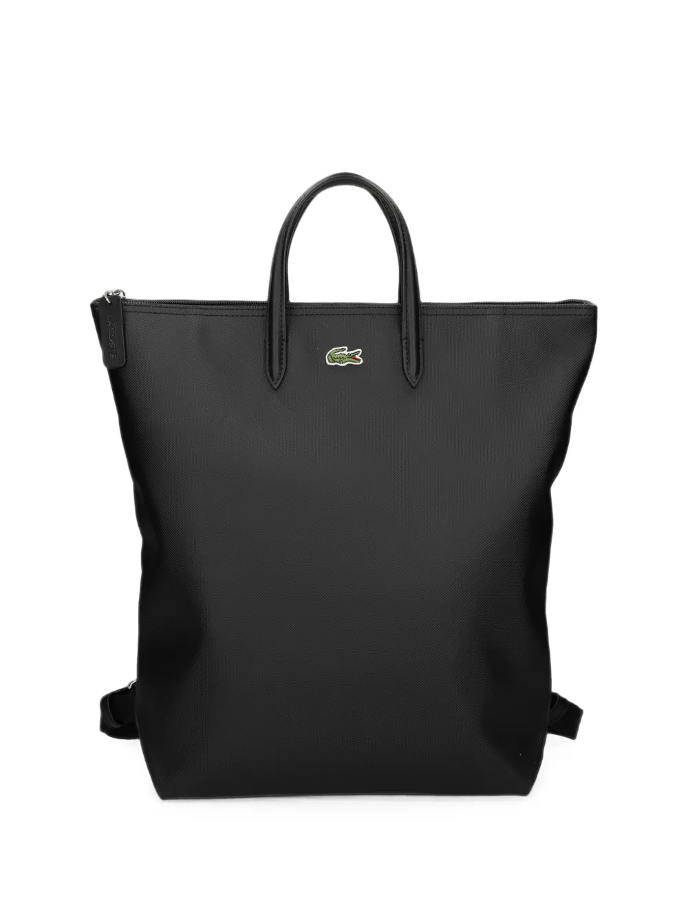 Lacoste medium logo-patch backpack - Nero