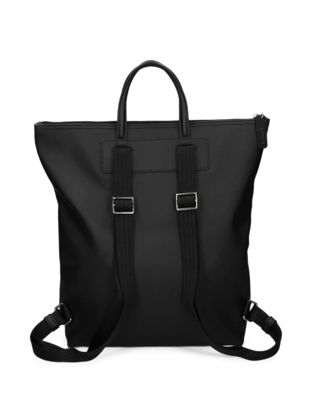 Lacoste Rugzak met logopatch Zwart