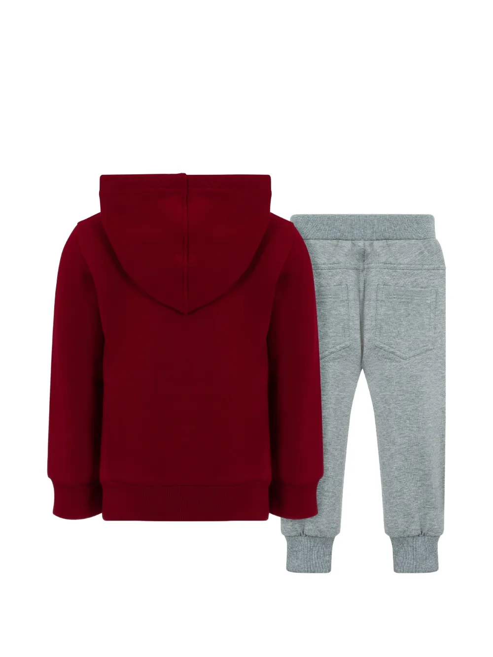 Lapin House Trainingspak met logo-patch en capuchon Rood
