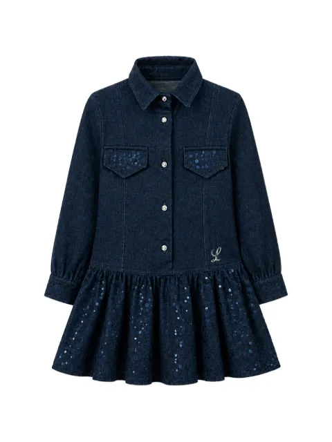 Lapin House sequin-embellished ruffled dress