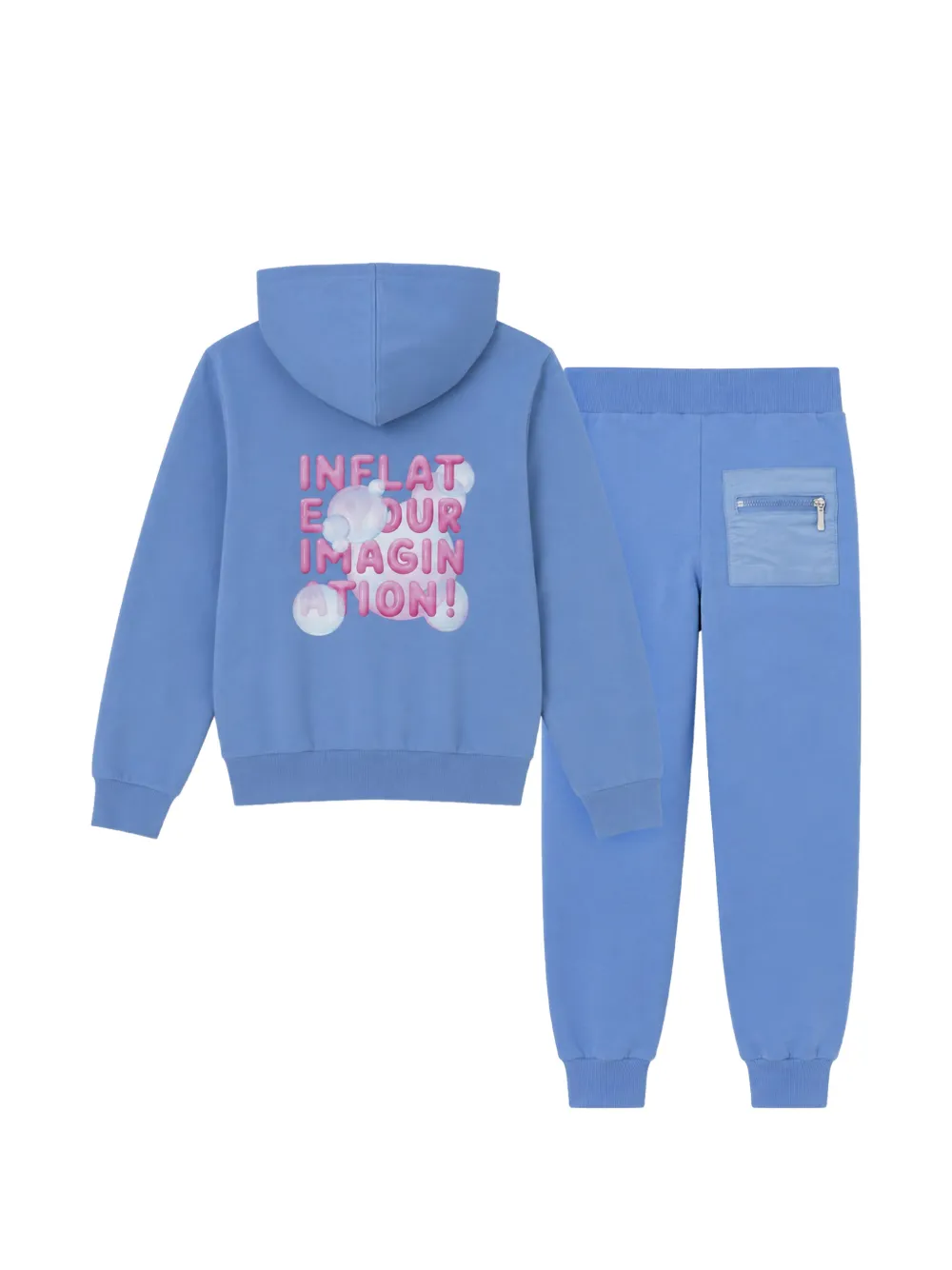Lapin House Trainingspak met logoprint Blauw