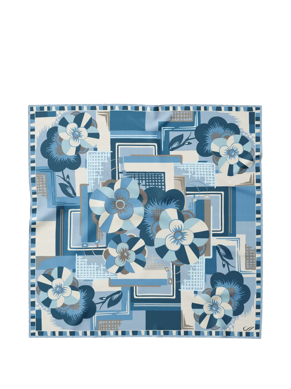 Elizabetta Piero pocket square | Blue | Image 1
