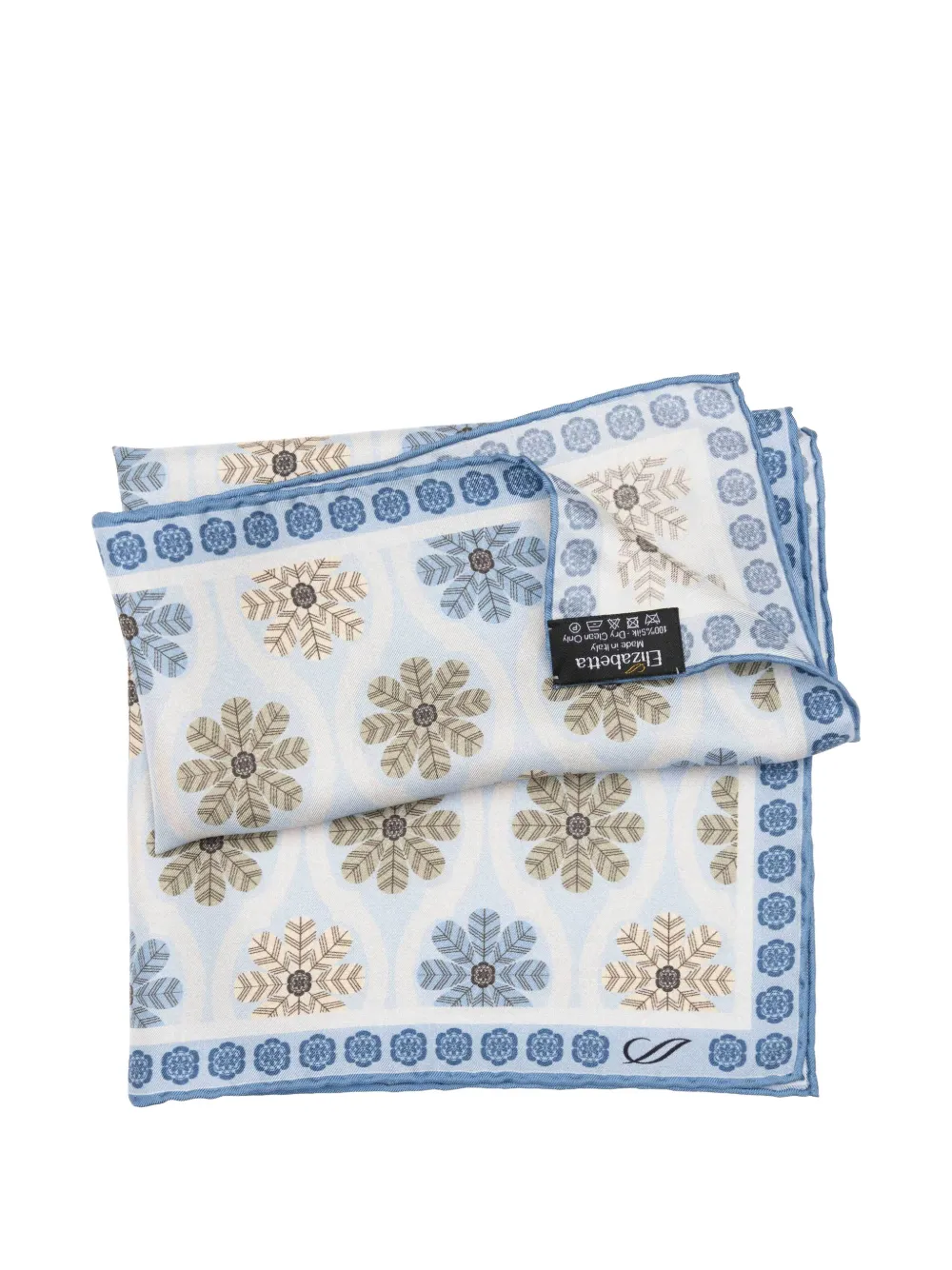 Elizabetta Gargano pochet met bloemenprint Blauw