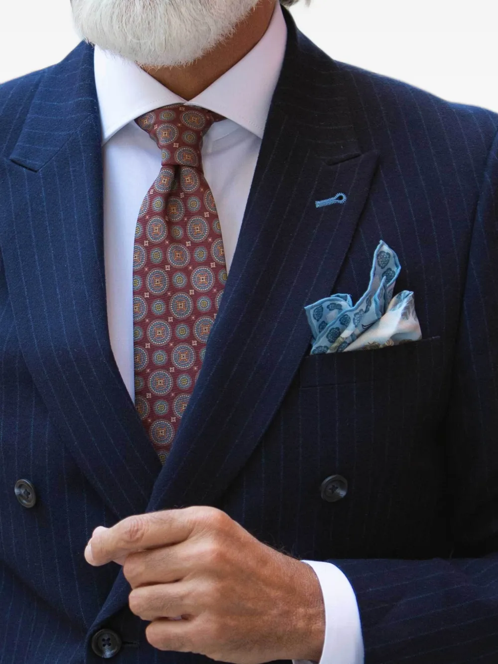 Elizabetta Gargano pochet met bloemenprint Blauw