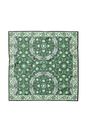 Chrome Hearts Cemetery Cross Silk Scarf | Blue | FARFETCH CA