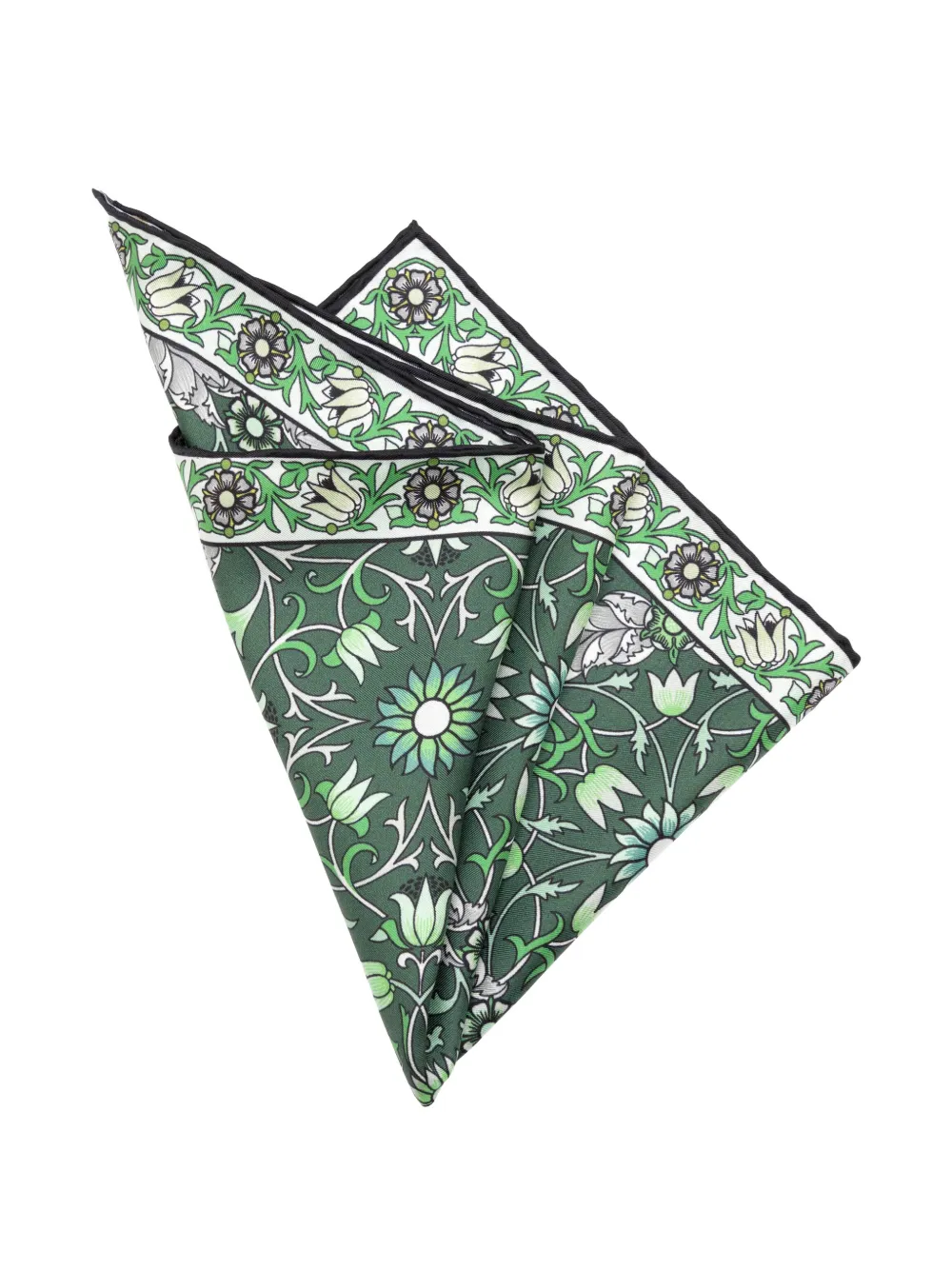 Elizabetta Itria pochet met bloemenprint Groen