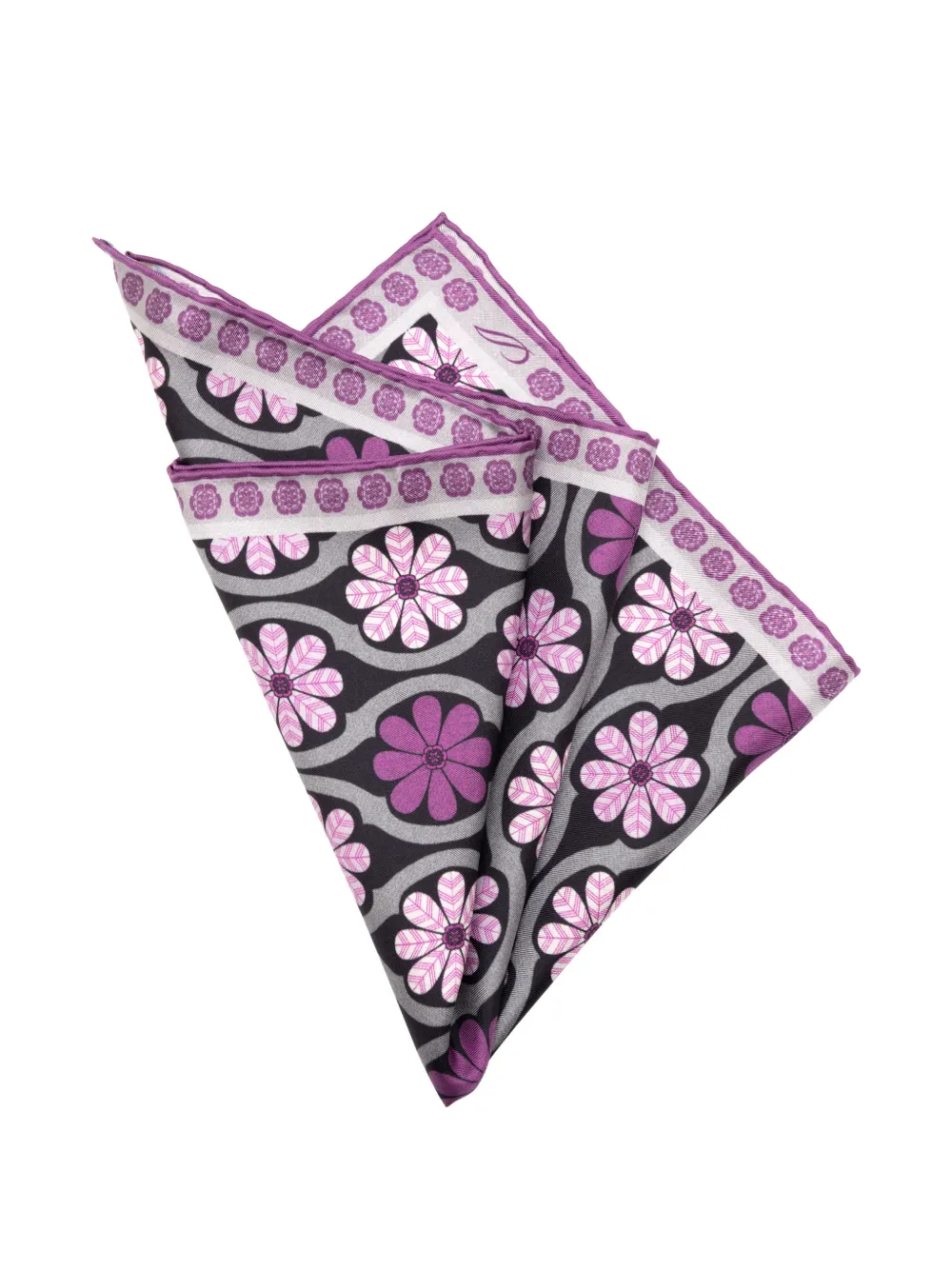 Elizabetta Gargano pochet met bloemenprint Zwart