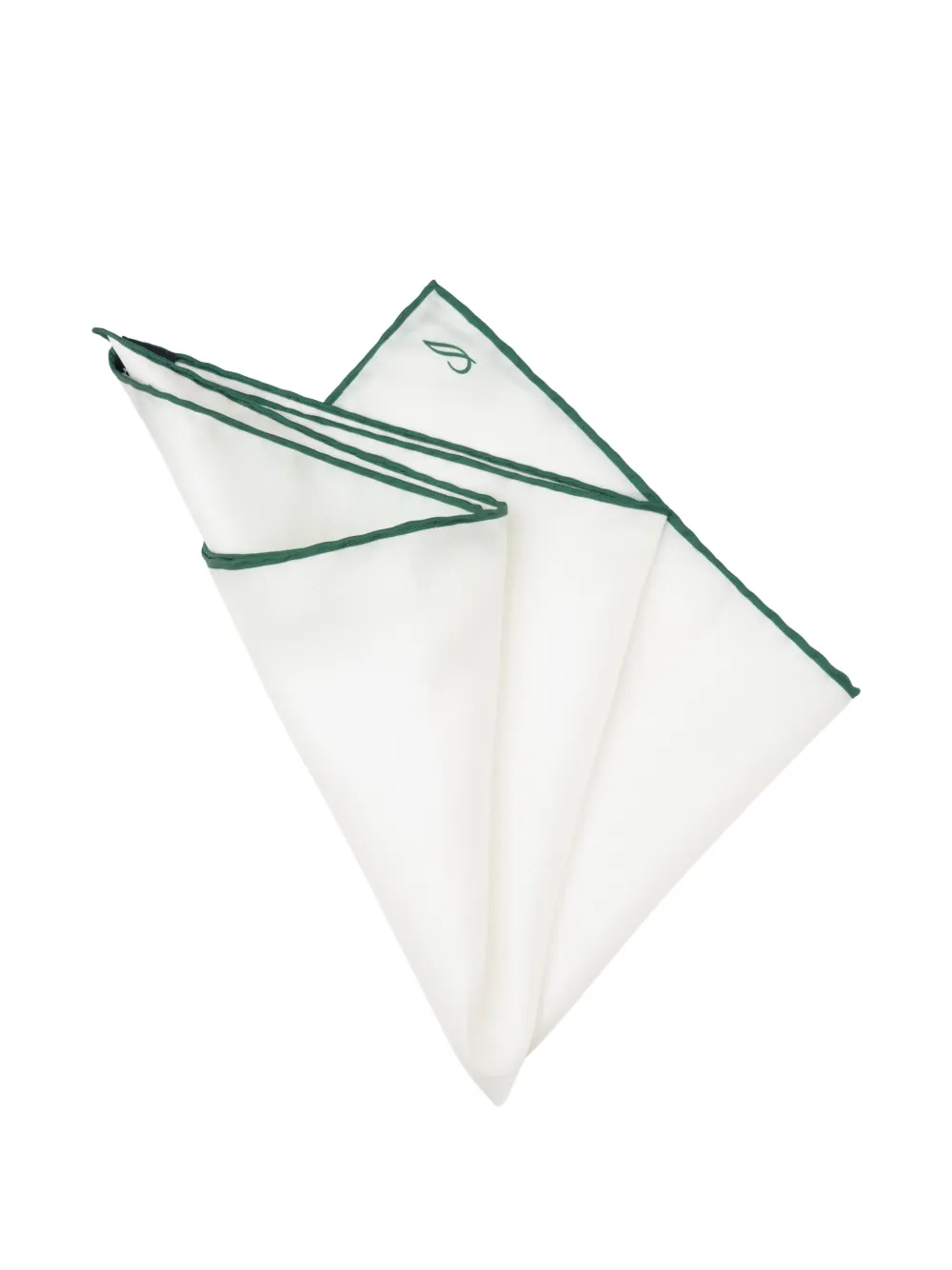 Elizabetta Mont Blan pocket square - Bianco