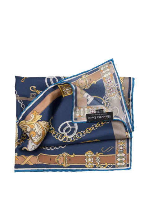 Elizabetta Like Clockwork pocket square