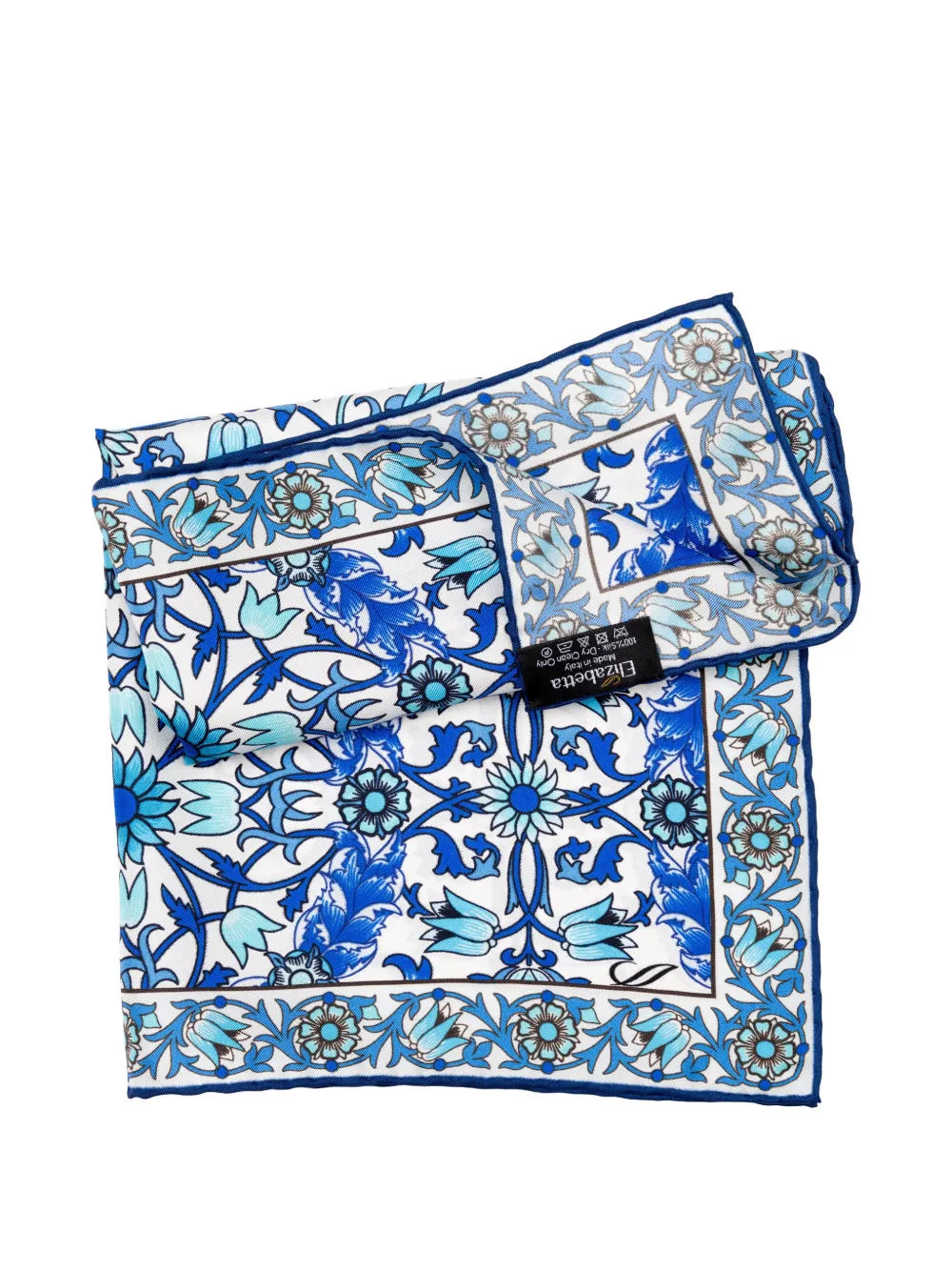 Elizabetta Itria pochet met bloemenprint Wit