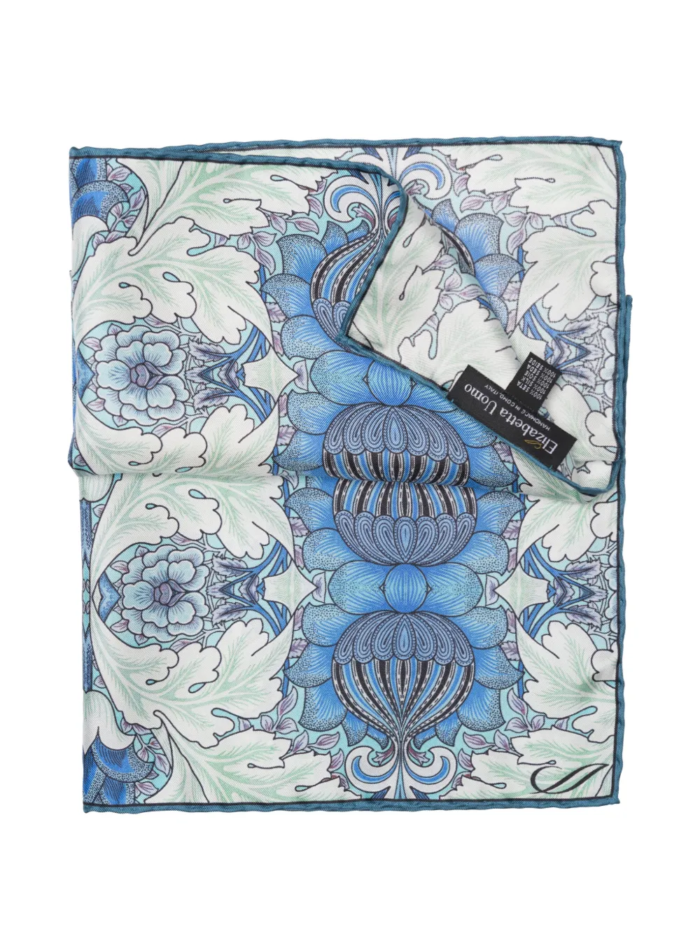 Elizabetta Londra floral-print pocket square - Verde