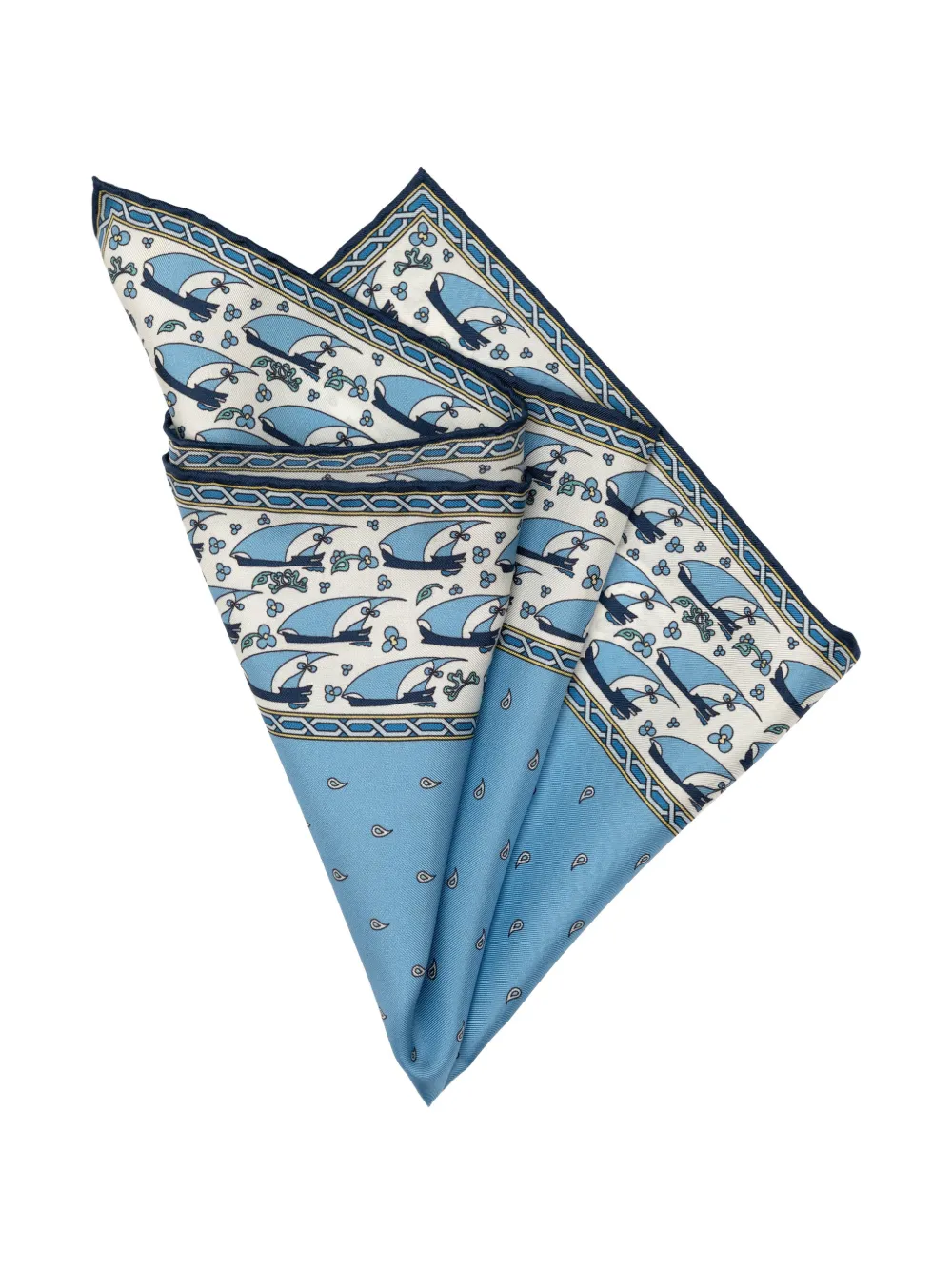 Elizabetta Ostia zijden pochet Blauw