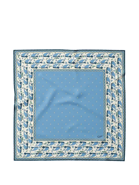 Elizabetta Ostia silk pocket square