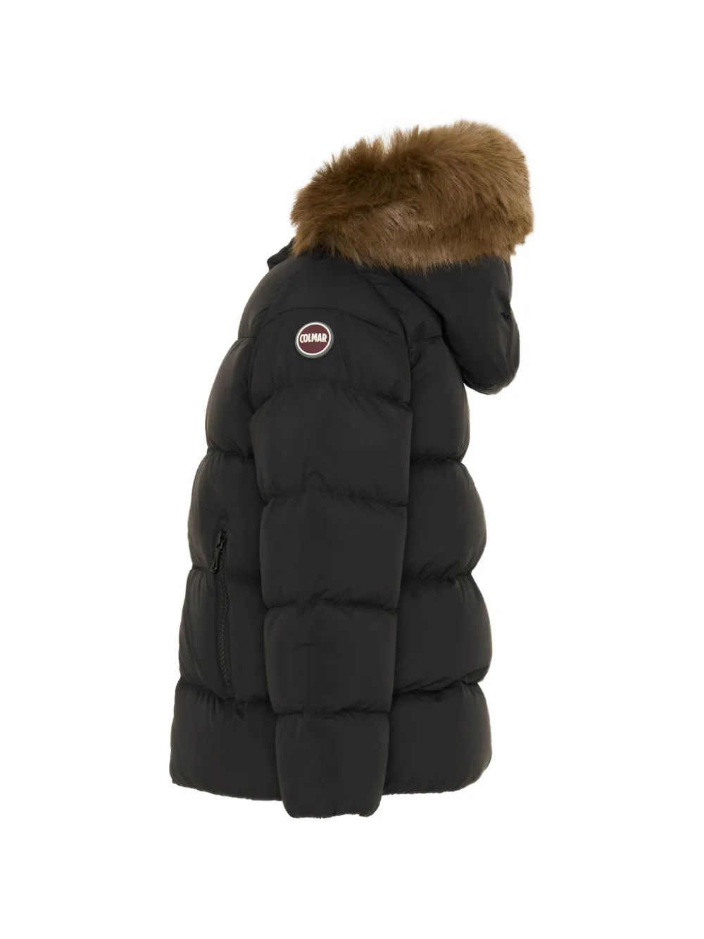 Colmar Kids Jack met afwerking van imitatiebont Zwart