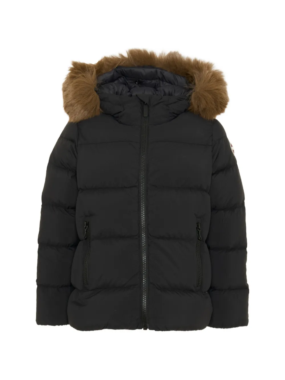 Colmar Kids Jack met afwerking van imitatiebont Zwart