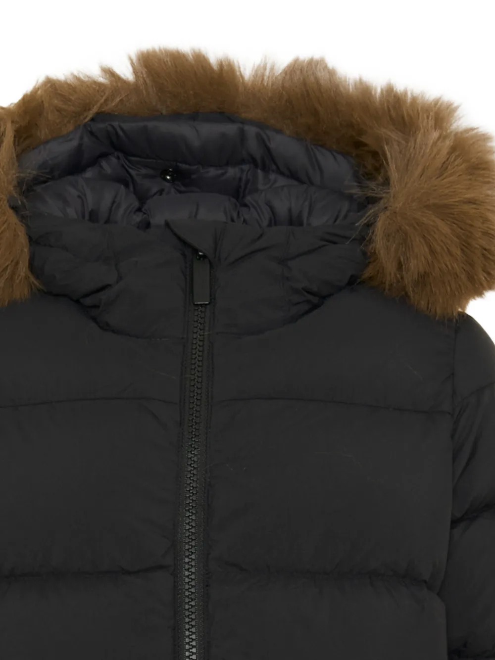 Colmar Kids Jack met afwerking van imitatiebont Zwart