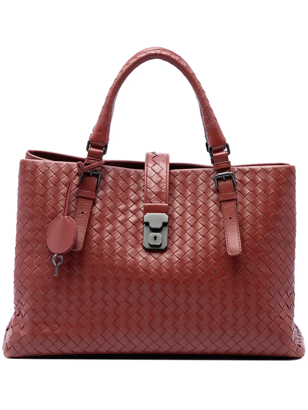 Bottega Veneta Pre-Owned 2012-2026 Medium Nappa Intrecciato Roma tote bag - Rot