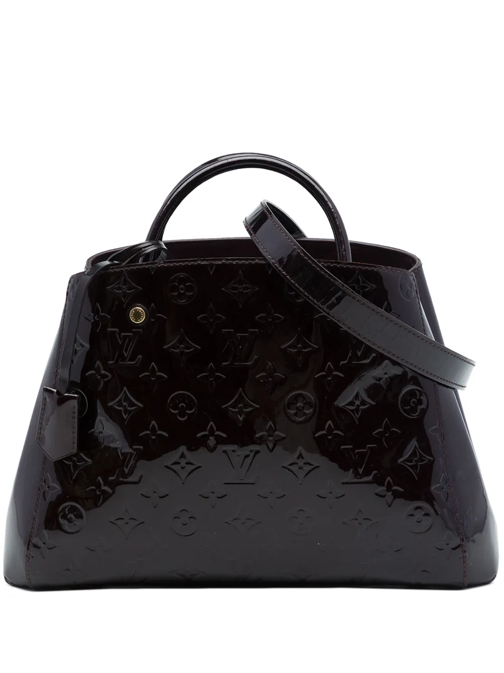 Louis Vuitton Pre-Owned 2015 Monogram Vernis Montaigne MM satchel - Violett